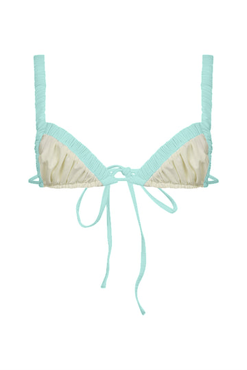 Ada / Ivory Apricot Aruba Blue - Top