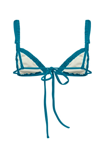 Ada / Ivory Apricot Deep Blue - Top