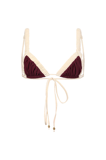 Ada / Ruby Red Ivory Apricot - Top