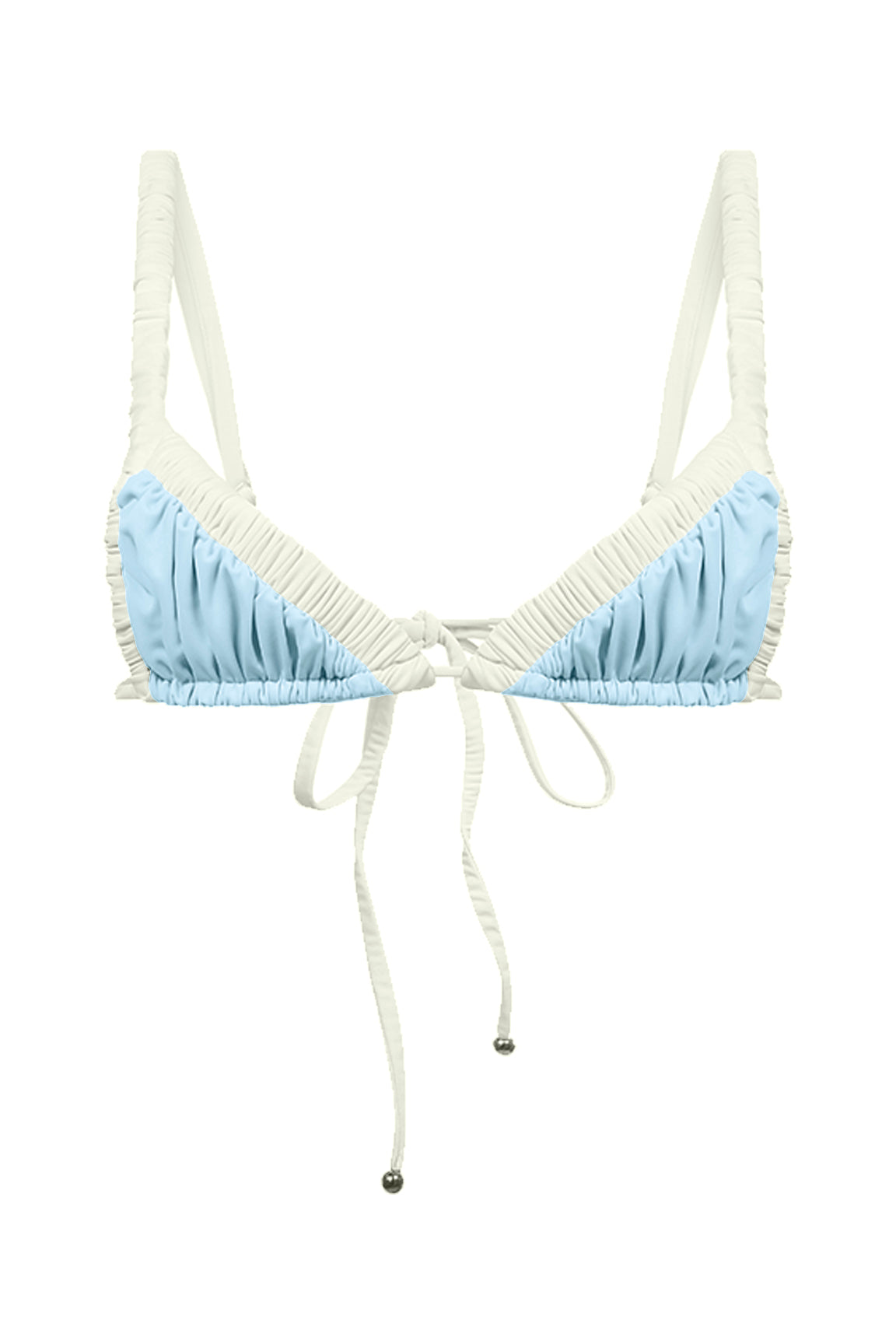 Ada / Sky Blue Ivory Apricot - Top