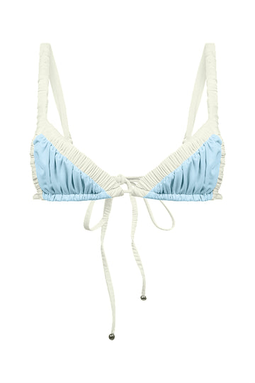 Ada / Sky Blue Ivory Apricot - Top