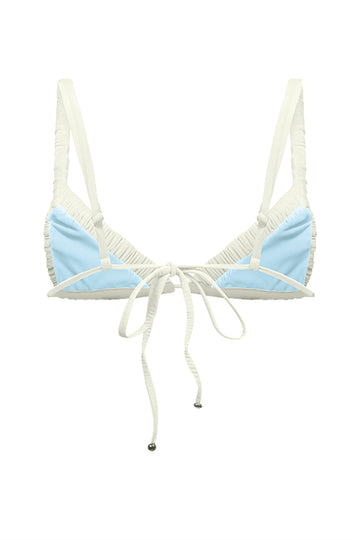 Ada / Sky Blue Ivory Apricot - Top