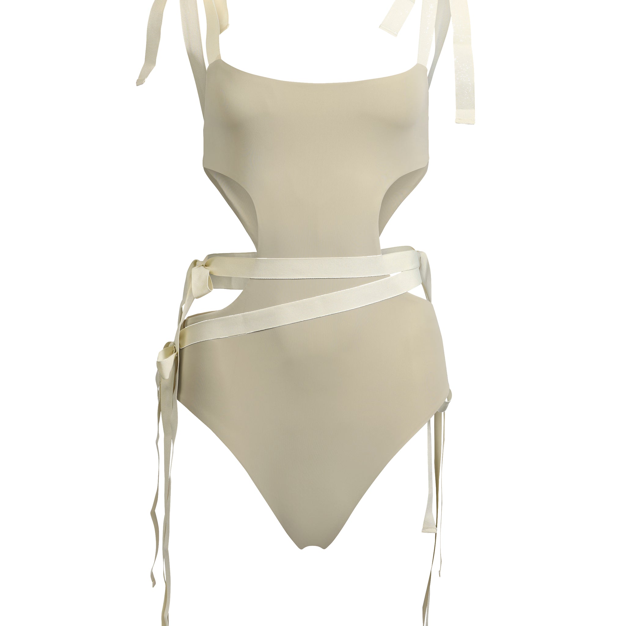 Catalina de Medicci / Pale Ocre Ivory Apricot  - One Piece