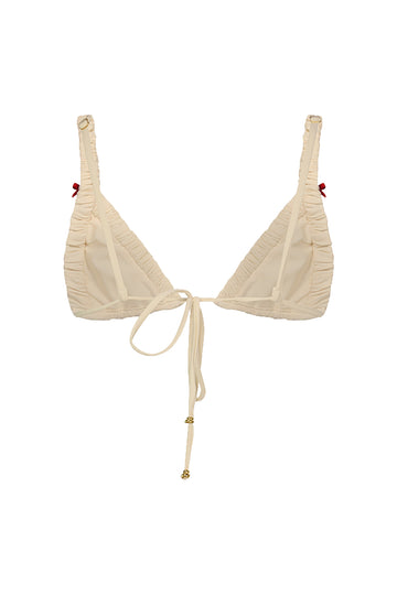 Cute Ada / Ivory Apricot  Cherry Red - Top