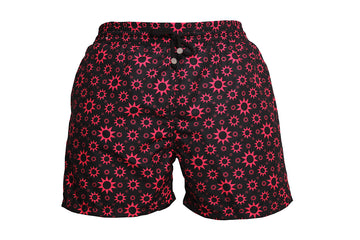 BOY Swim Shorts - Black/Pink
