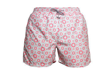SUN Swim Shorts - Blue/Pink